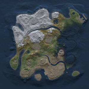 Thumbnail Rust Map: Procedural Map, Size: 2800, Seed: 135958875, 10 Monuments