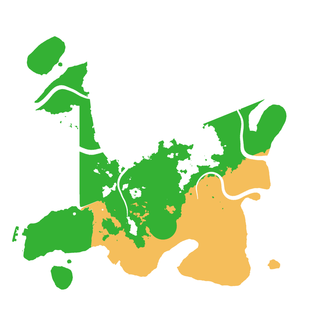 Biome Rust Map: Procedural Map, Size: 3050, Seed: 9853536
