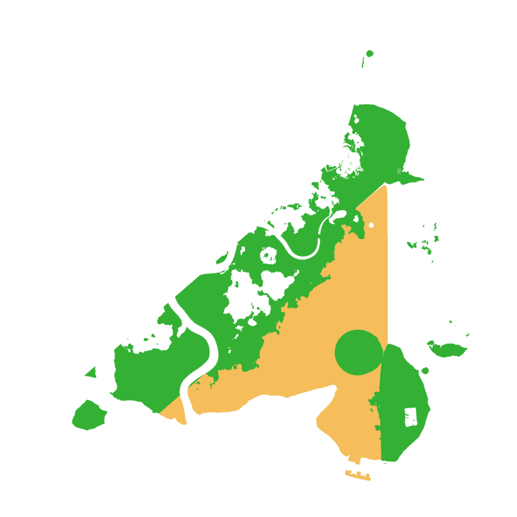 Biome Rust Map: Procedural Map, Size: 3000, Seed: 15209