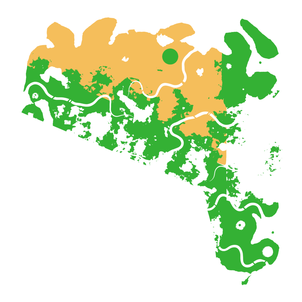 Biome Rust Map: Procedural Map, Size: 5000, Seed: 770108778