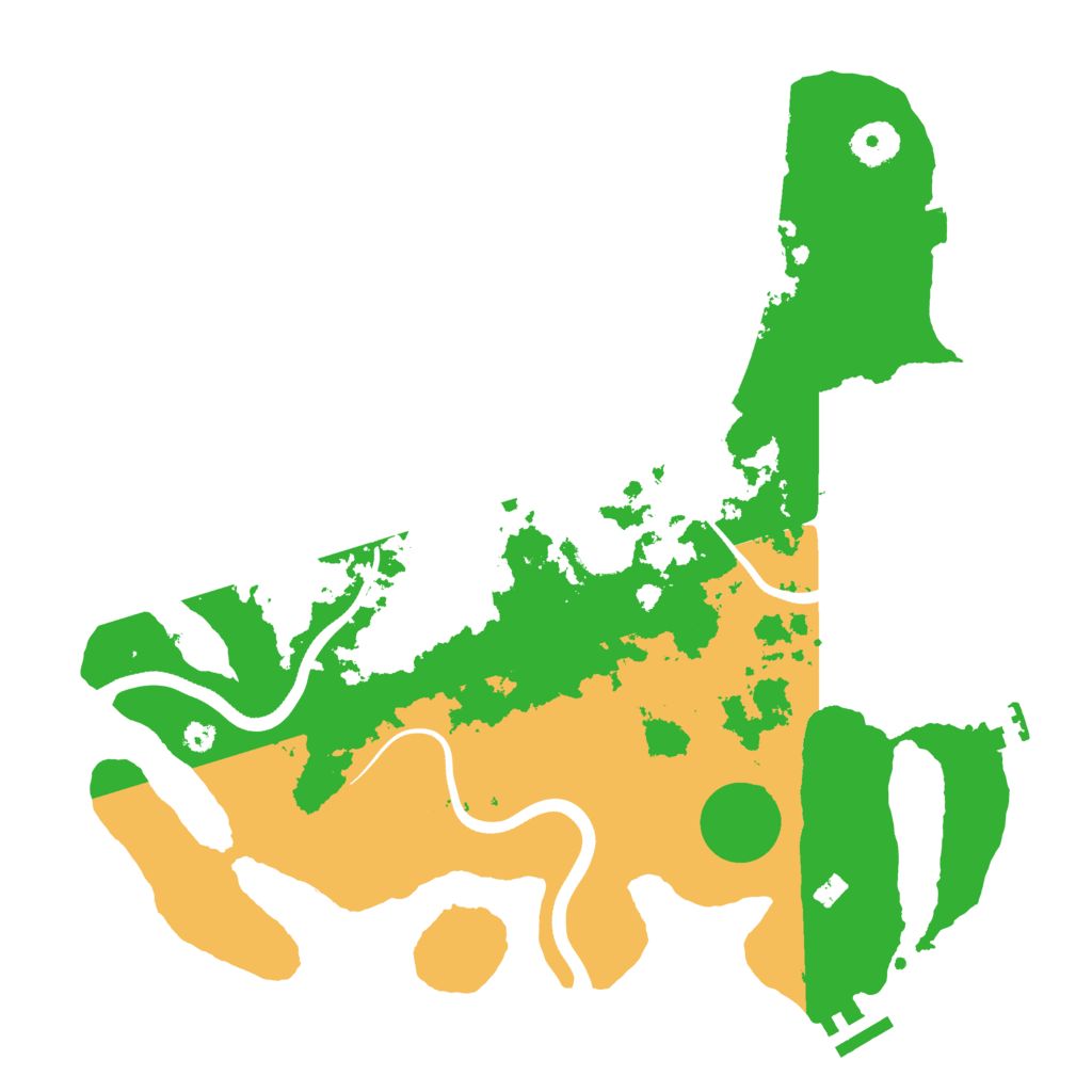 Biome Rust Map: Procedural Map, Size: 3600, Seed: 662