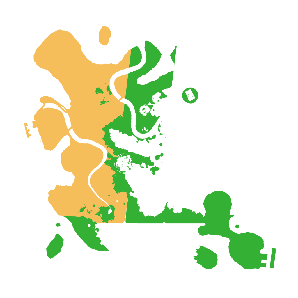 Biome Rust Map: Procedural Map, Size: 3000, Seed: 12134459