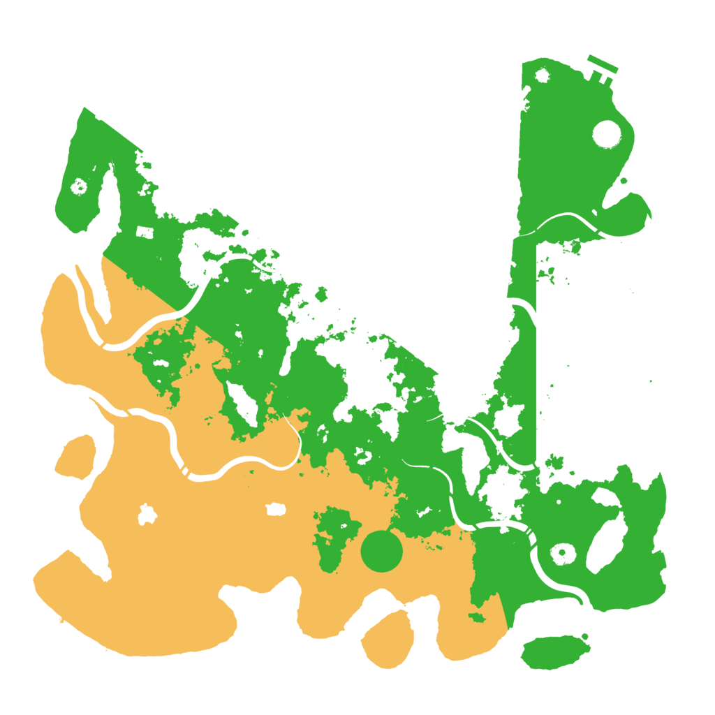 Biome Rust Map: Procedural Map, Size: 4500, Seed: 375602165