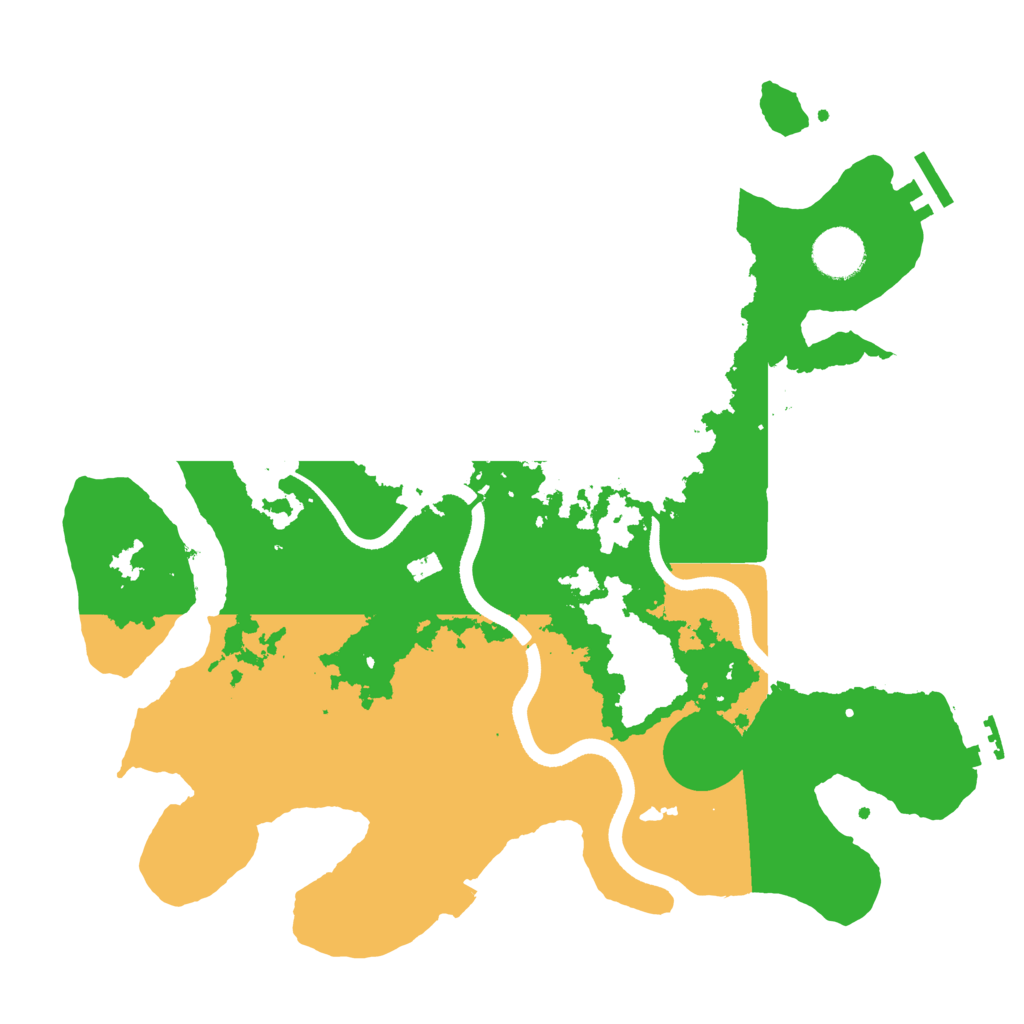 Biome Rust Map: Procedural Map, Size: 3500, Seed: 980791881