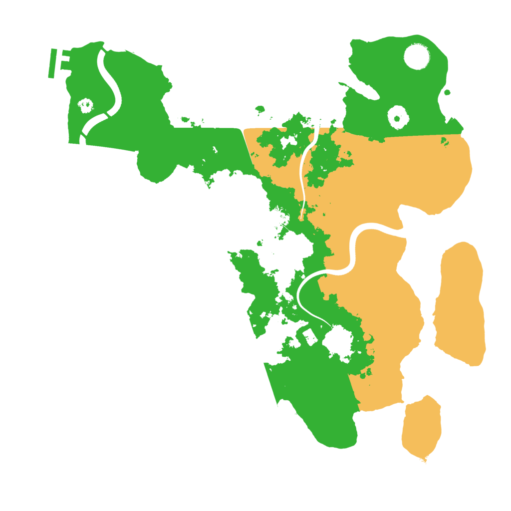 Biome Rust Map: Procedural Map, Size: 3500, Seed: 45885623