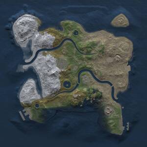 Thumbnail Rust Map: Procedural Map, Size: 3000, Seed: 782229195, 8 Monuments