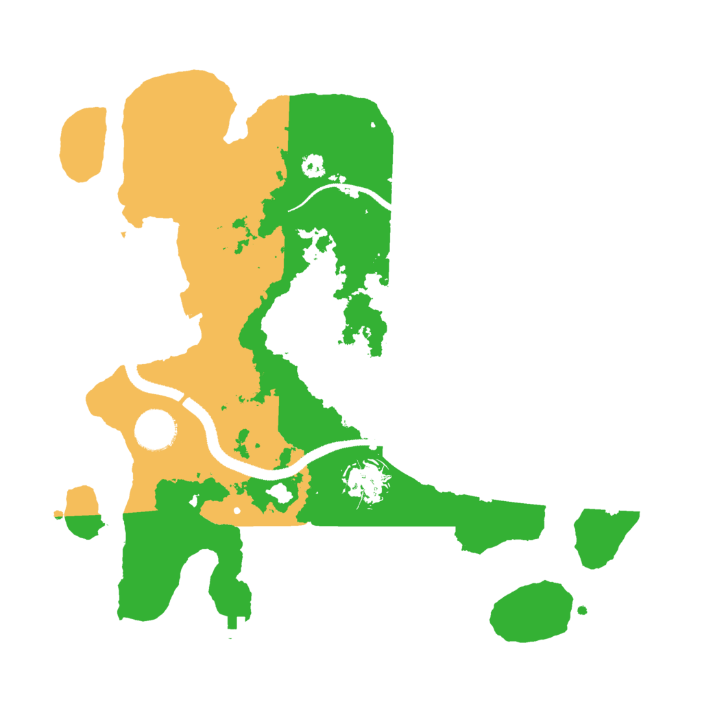 Biome Rust Map: Procedural Map, Size: 3000, Seed: 19771001