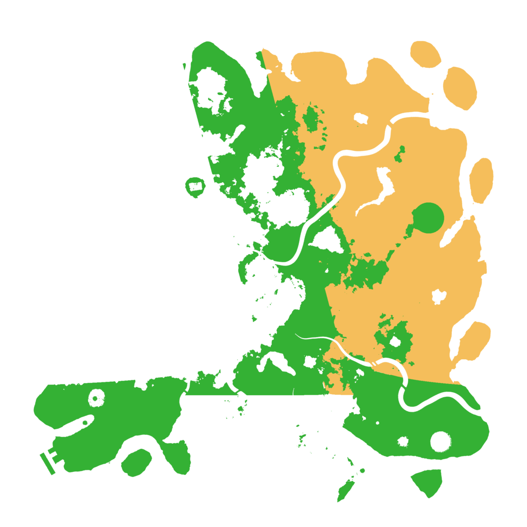 Biome Rust Map: Procedural Map, Size: 4500, Seed: 319414916