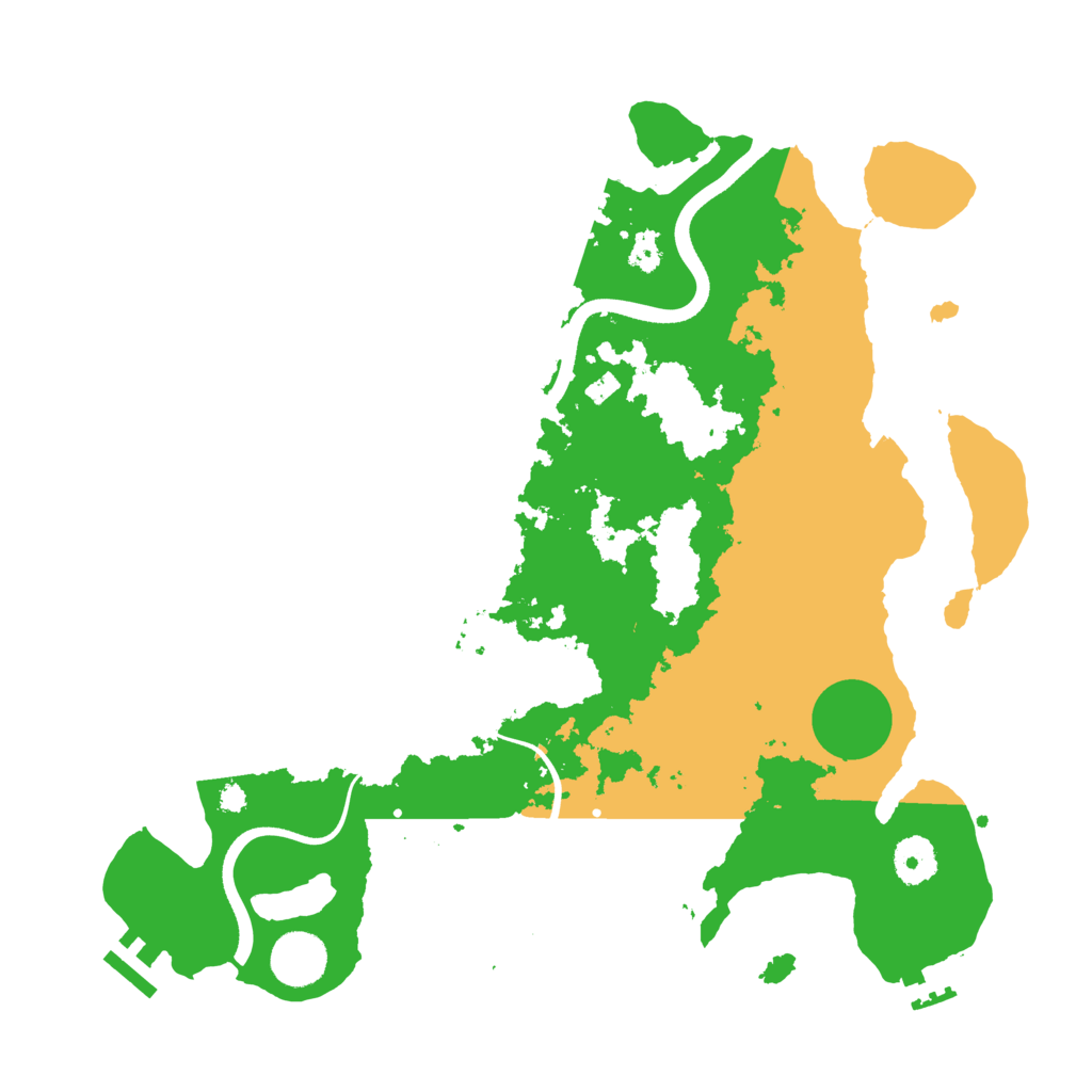 Biome Rust Map: Procedural Map, Size: 3600, Seed: 58126215