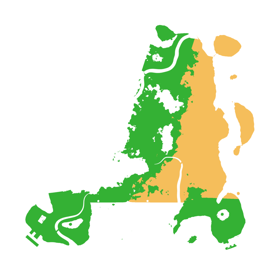 Biome Rust Map: Procedural Map, Size: 3600, Seed: 58126215