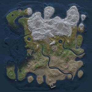 Thumbnail Rust Map: Procedural Map, Size: 3750, Seed: 210393800, 15 Monuments