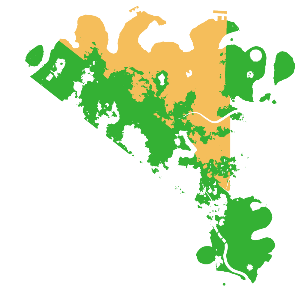 Biome Rust Map: Procedural Map, Size: 4500, Seed: 324229450
