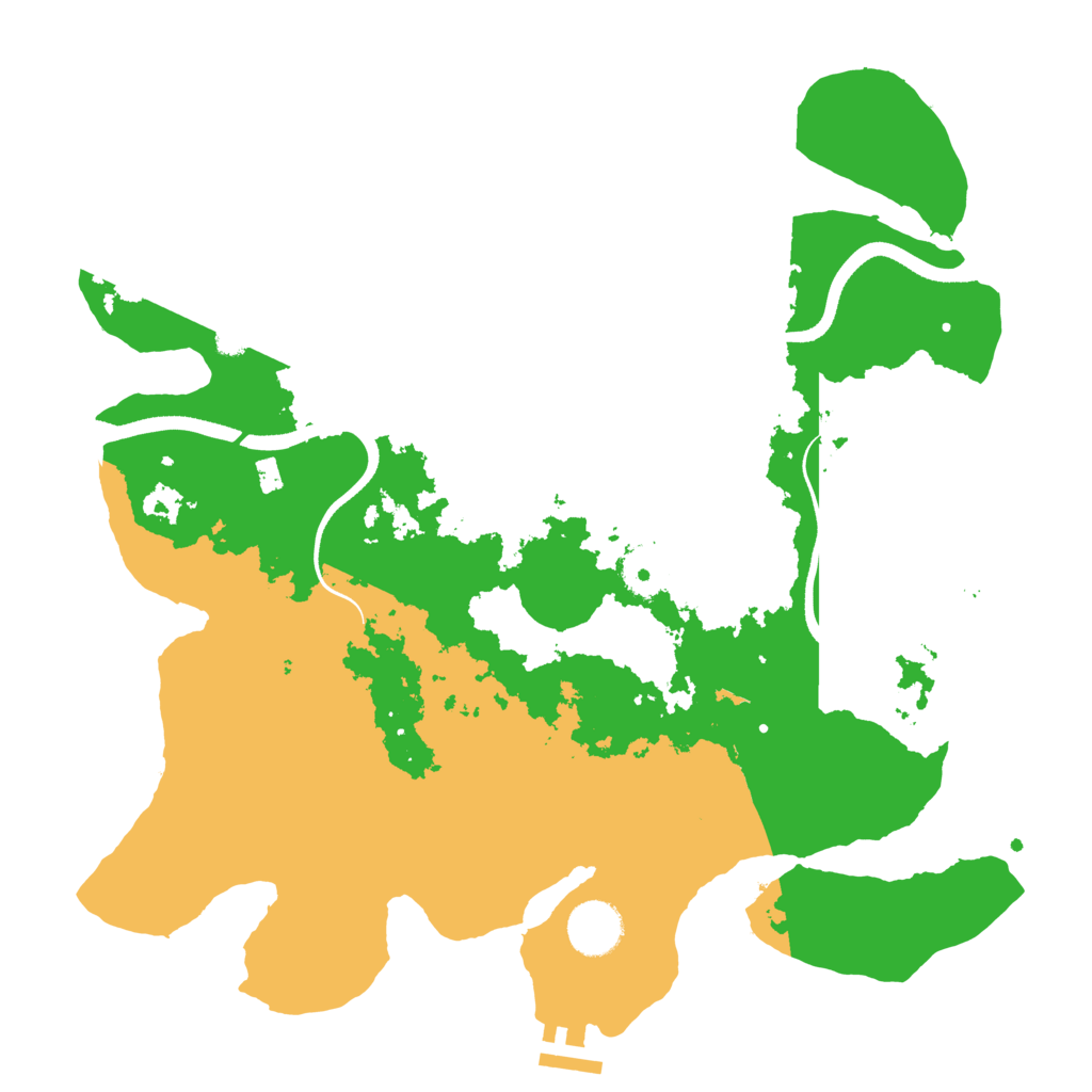 Biome Rust Map: Procedural Map, Size: 3500, Seed: 630031971