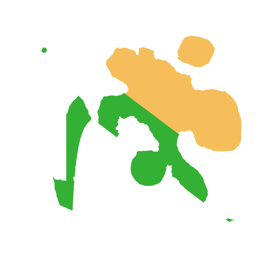 Biome Rust Map: Procedural Map, Size: 2000, Seed: 169932466