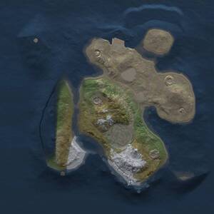 Thumbnail Rust Map: Procedural Map, Size: 2000, Seed: 169932466, 3 Monuments