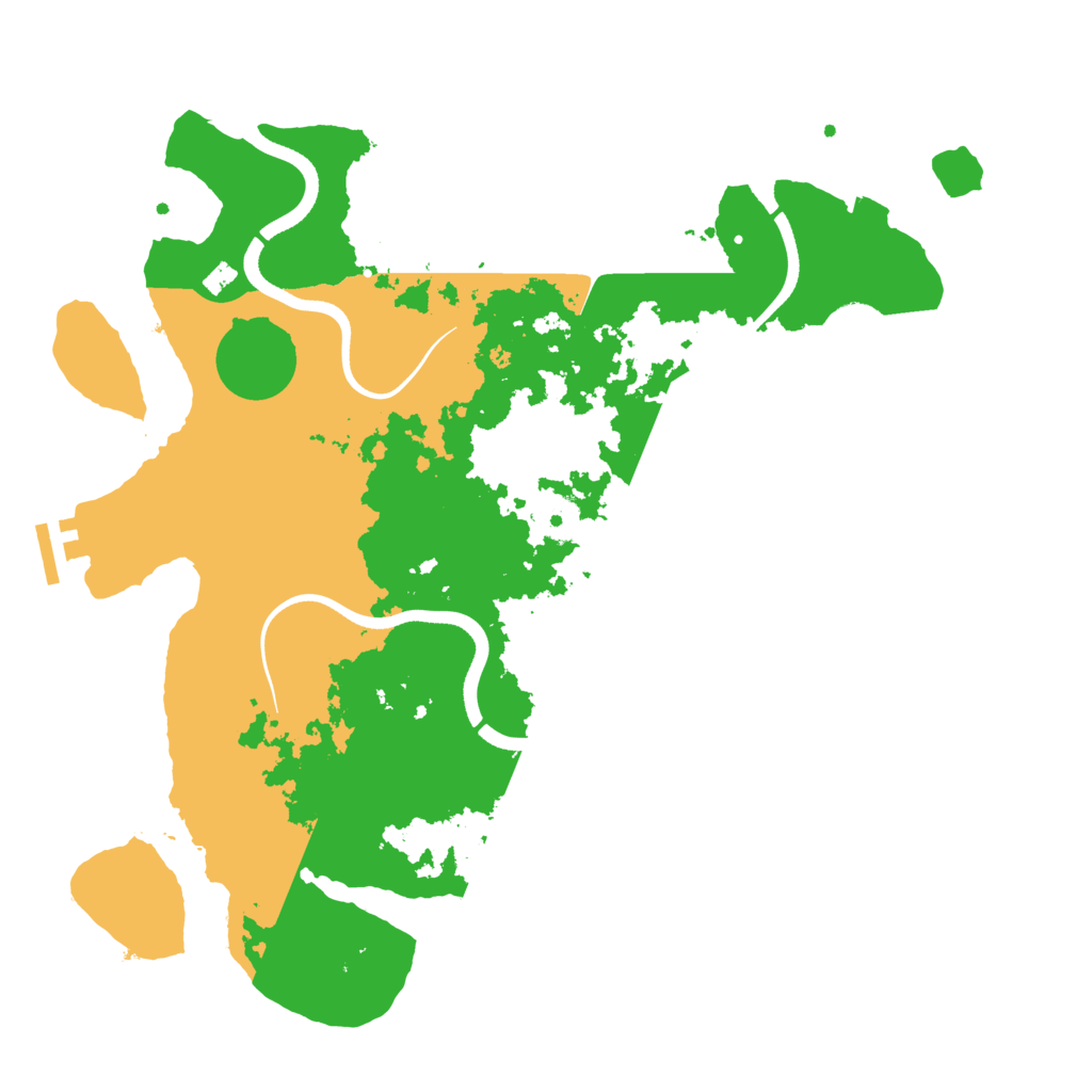 Biome Rust Map: Procedural Map, Size: 3600, Seed: 280819498