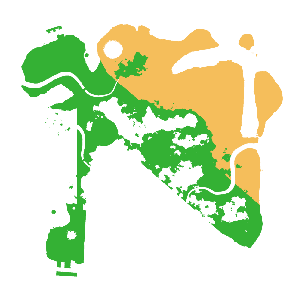 Biome Rust Map: Procedural Map, Size: 3000, Seed: 9768933