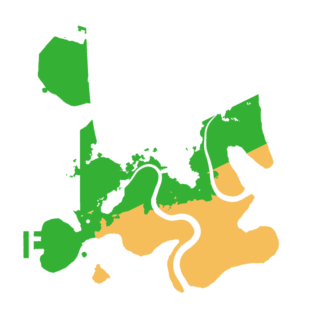 Biome Rust Map: Procedural Map, Size: 2400, Seed: 526584772