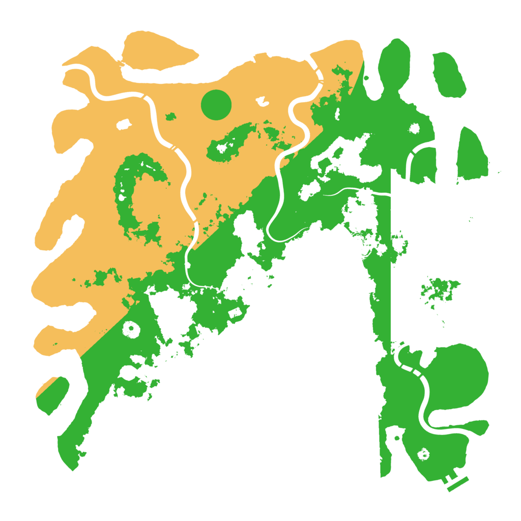 Biome Rust Map: Procedural Map, Size: 4500, Seed: 3873038