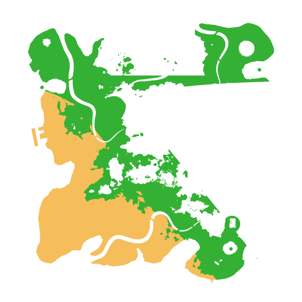 Biome Rust Map: Procedural Map, Size: 3400, Seed: 8300