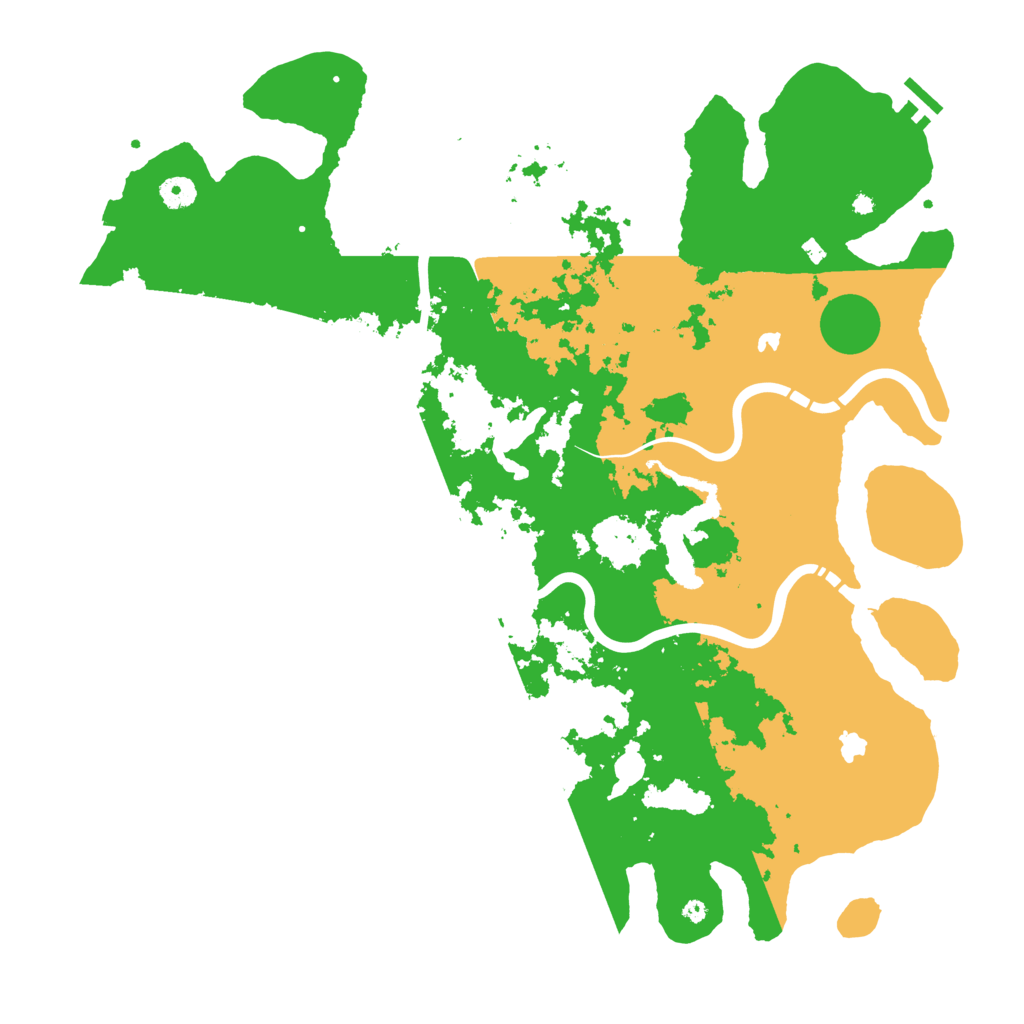 Biome Rust Map: Procedural Map, Size: 4500, Seed: 12387814