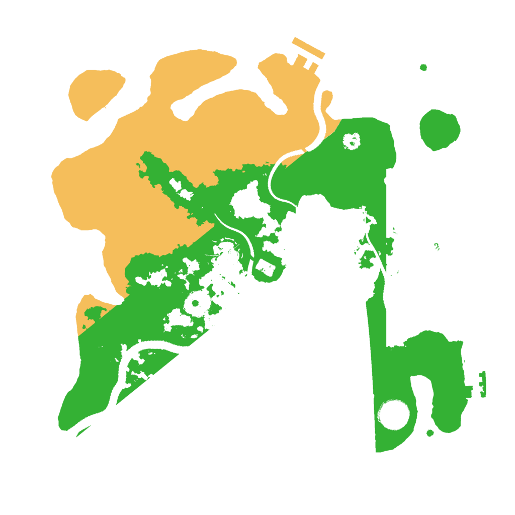 Biome Rust Map: Procedural Map, Size: 2999, Seed: 1878