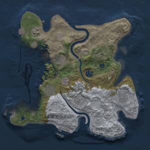 Thumbnail Rust Map: Procedural Map, Size: 3000, Seed: 2001018292, 14 Monuments