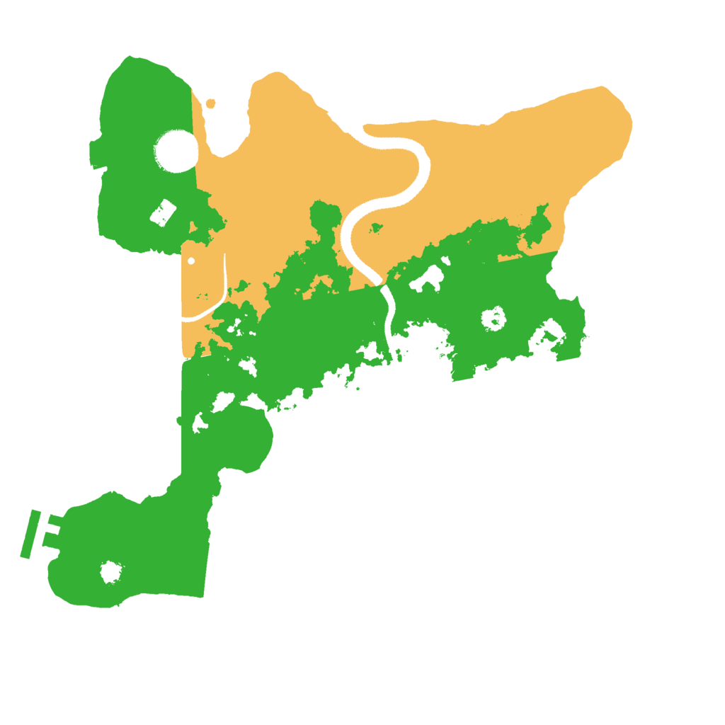 Biome Rust Map: Procedural Map, Size: 3000, Seed: 2001018292