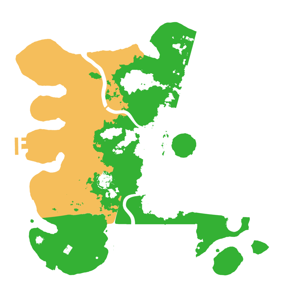 Biome Rust Map: Procedural Map, Size: 3500, Seed: 752689777