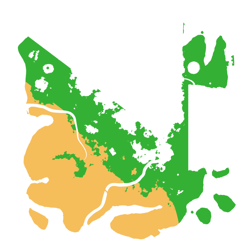 Biome Rust Map: Procedural Map, Size: 3700, Seed: 2039817127