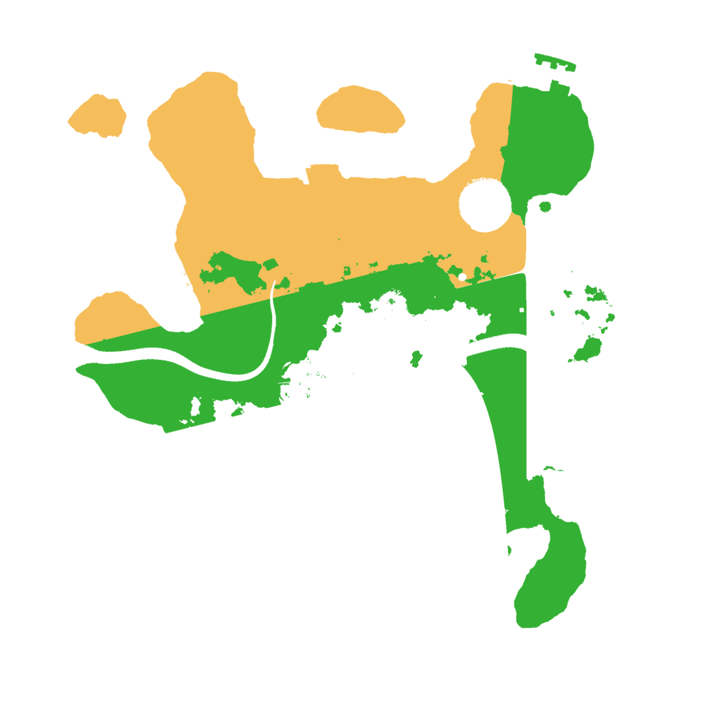 Biome Rust Map: Procedural Map, Size: 2500, Seed: 714427205