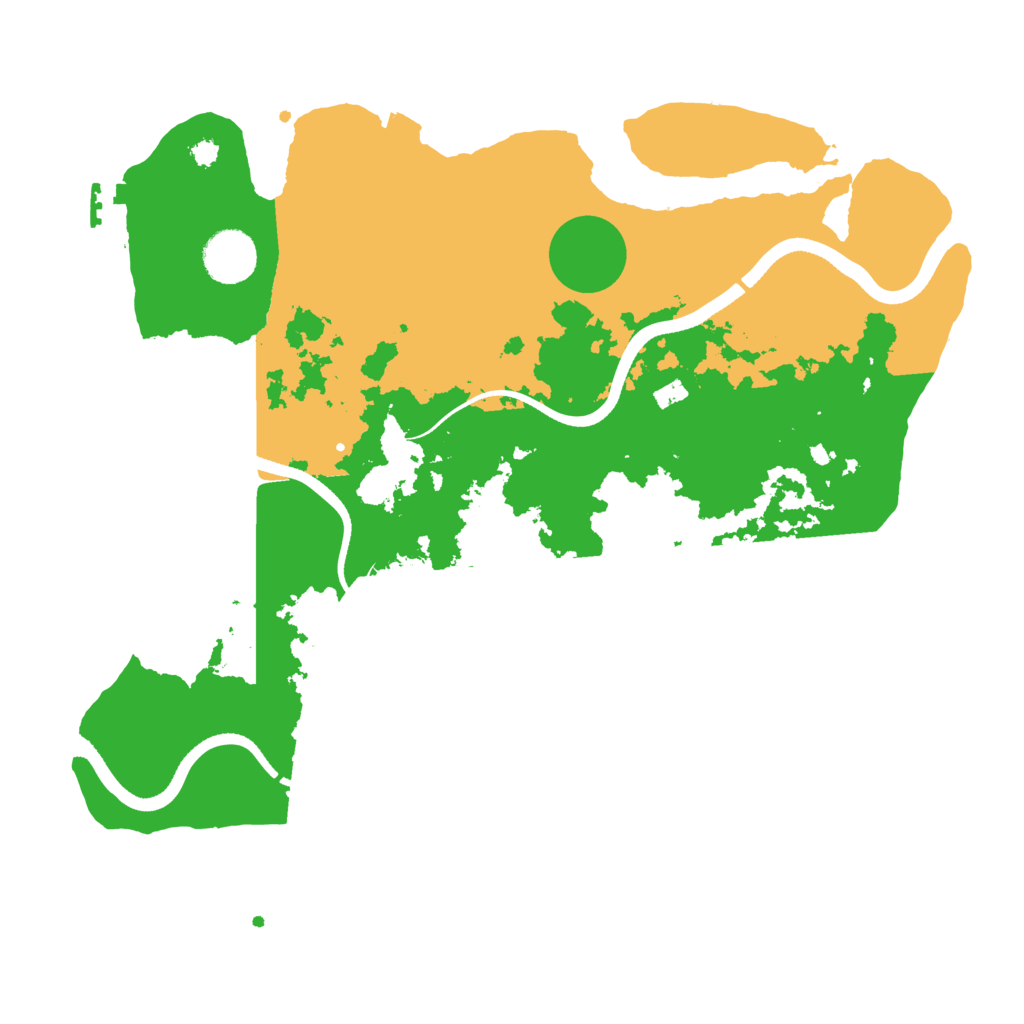 Biome Rust Map: Procedural Map, Size: 3500, Seed: 31813