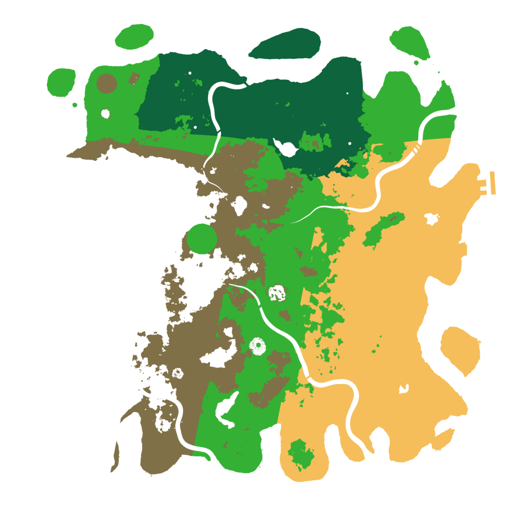 Biome Rust Map: Procedural Map, Size: 4500, Seed: 1400126592