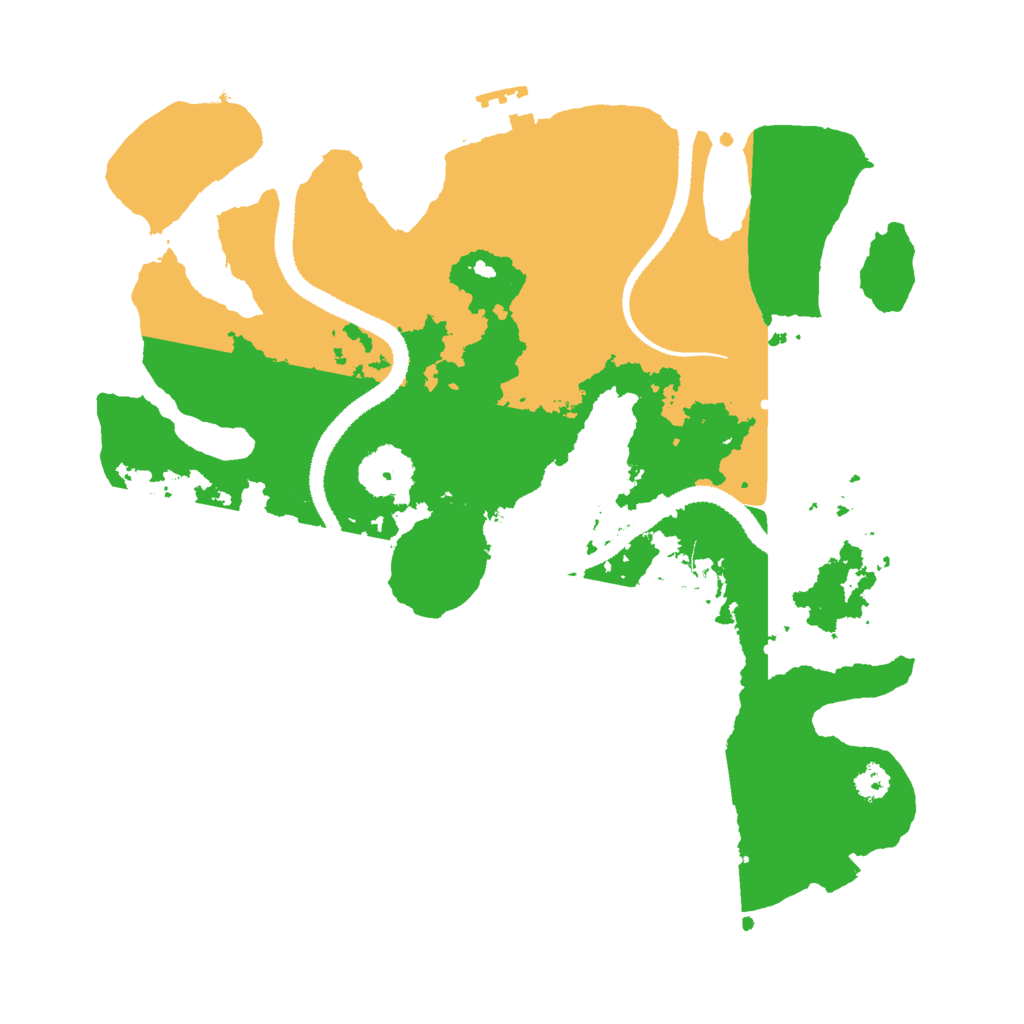 Biome Rust Map: Procedural Map, Size: 3000, Seed: 25463764