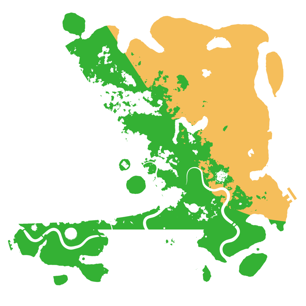 Biome Rust Map: Procedural Map, Size: 4500, Seed: 945735510