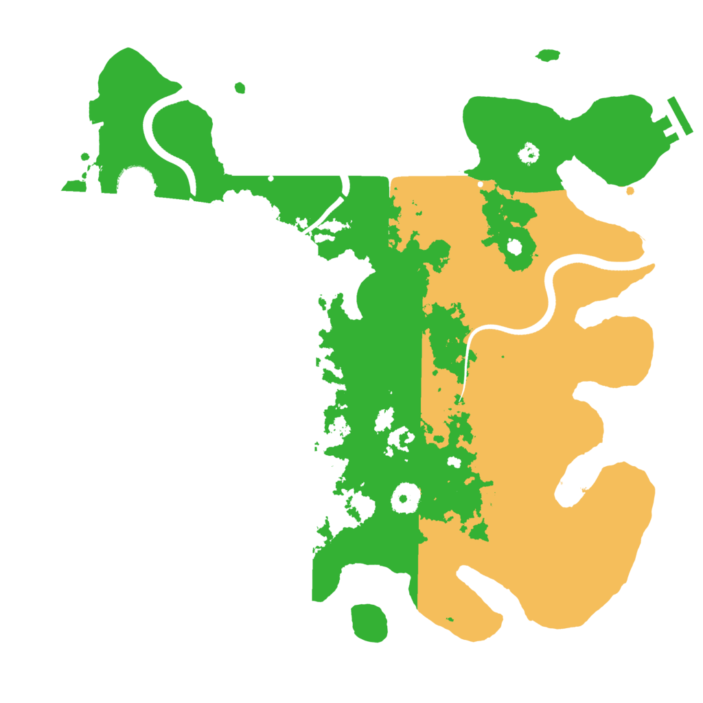 Biome Rust Map: Procedural Map, Size: 3500, Seed: 217952524