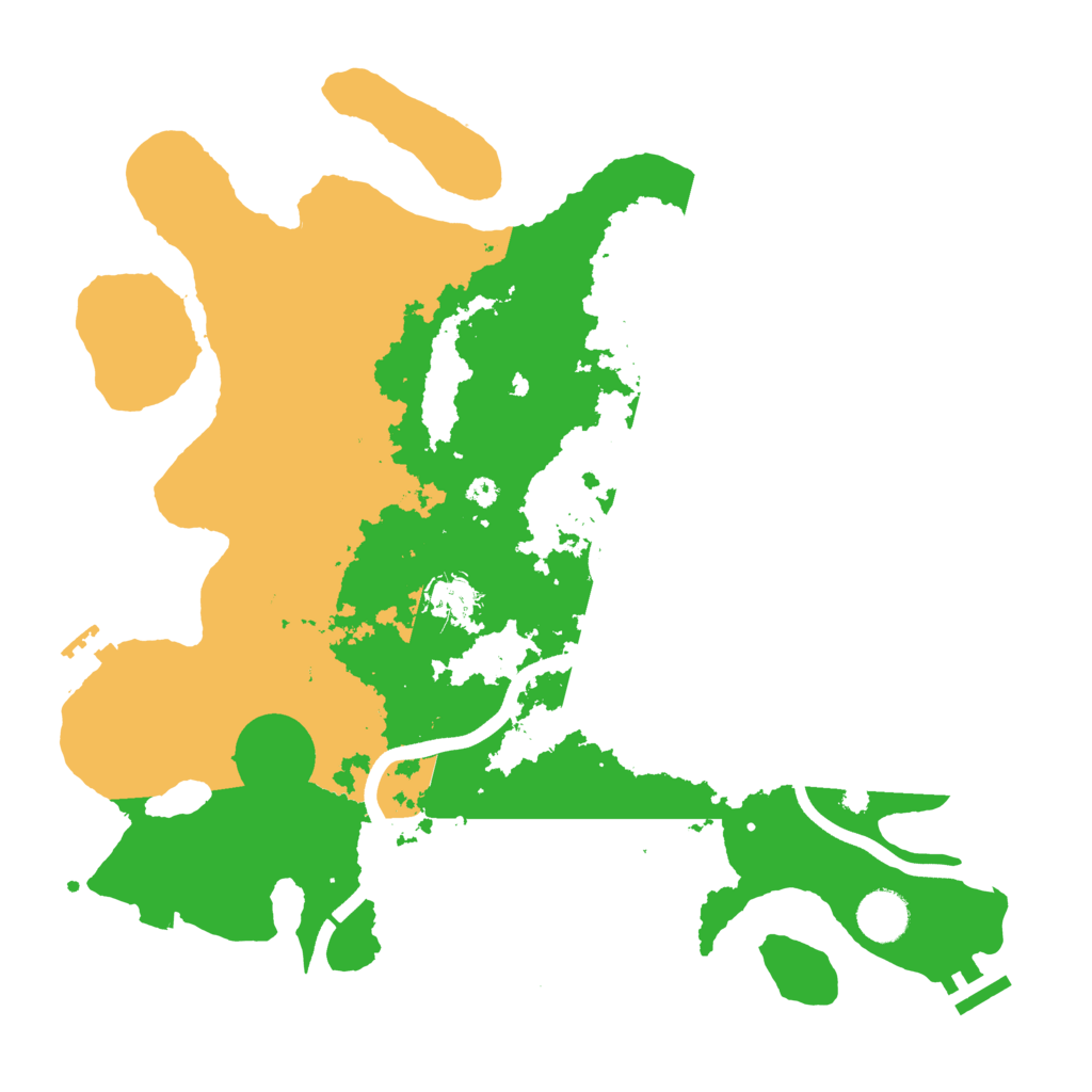 Biome Rust Map: Procedural Map, Size: 3700, Seed: 1095969680