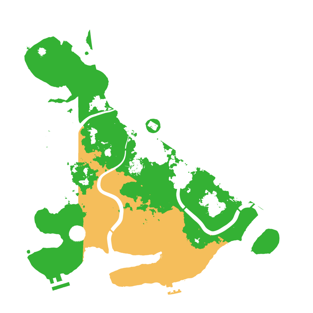Biome Rust Map: Procedural Map, Size: 3500, Seed: 1564234699