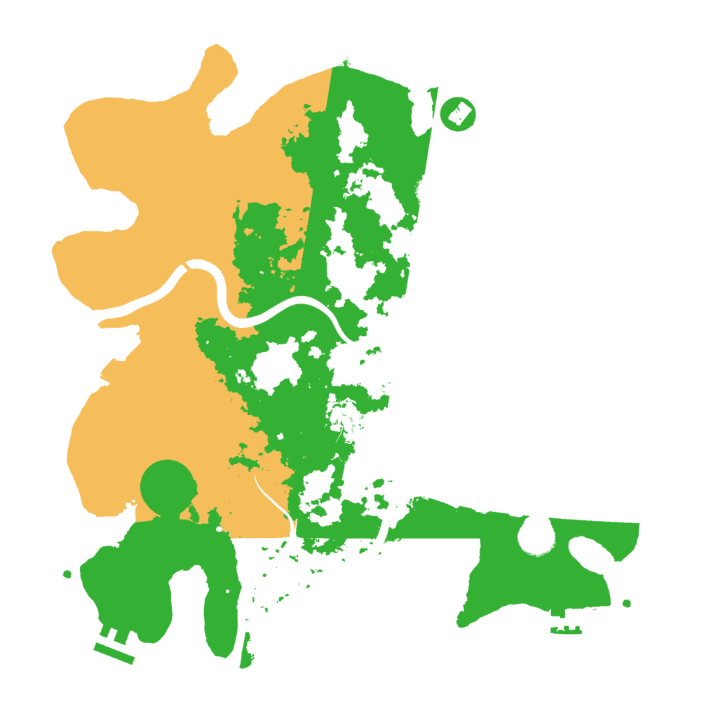 Biome Rust Map: Procedural Map, Size: 3500, Seed: 1031910199