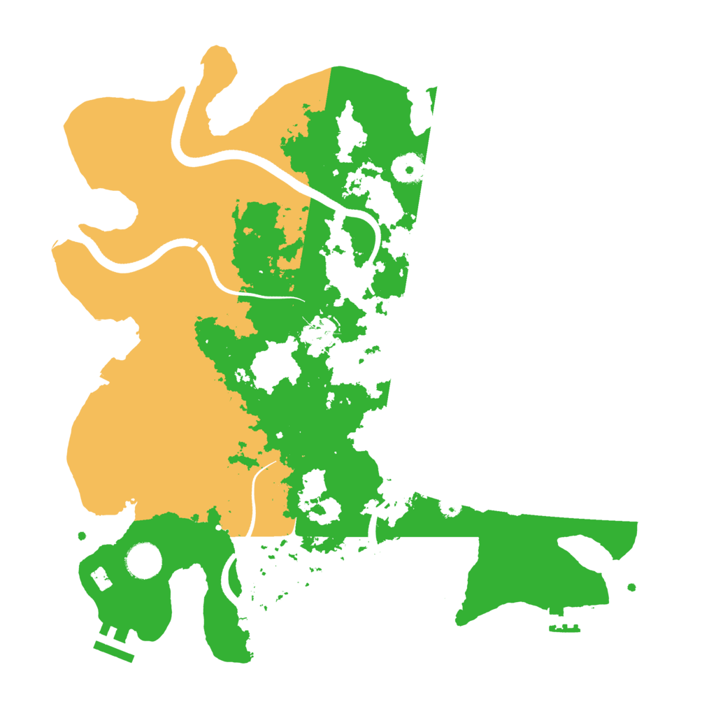 Biome Rust Map: Procedural Map, Size: 3500, Seed: 1031910199
