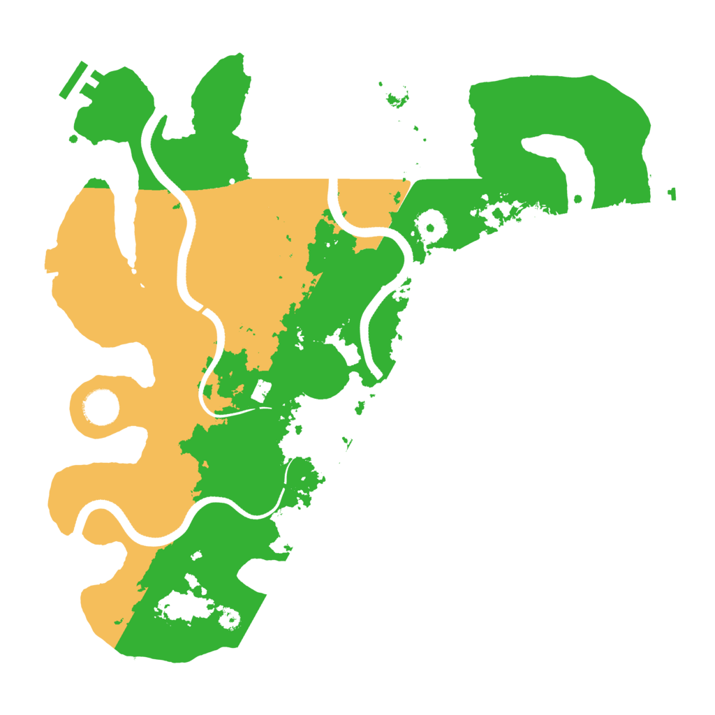 Biome Rust Map: Procedural Map, Size: 3500, Seed: 6501285