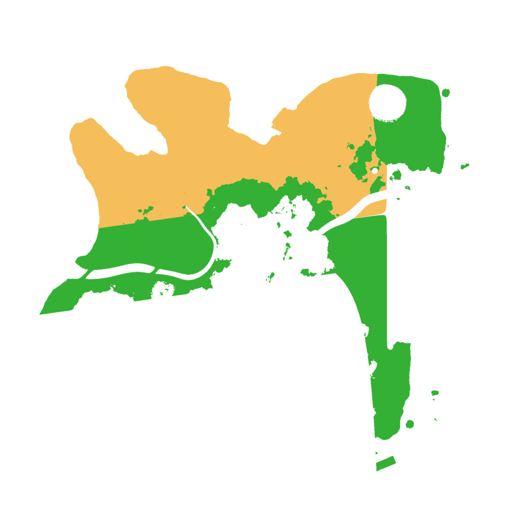 Biome Rust Map: Procedural Map, Size: 2500, Seed: 467509859