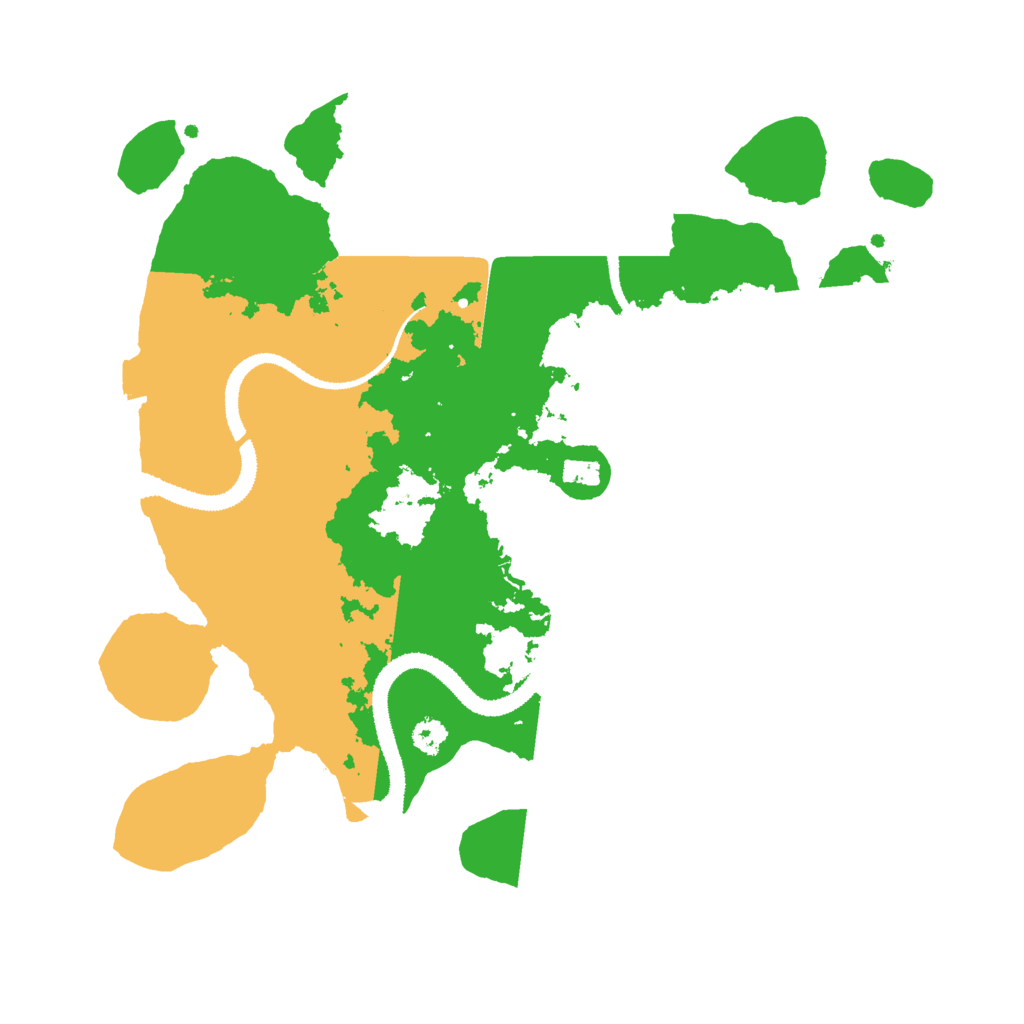 Biome Rust Map: Procedural Map, Size: 3000, Seed: 18527