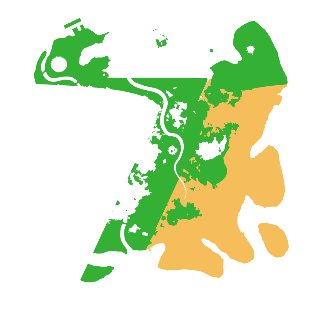 Biome Rust Map: Procedural Map, Size: 3500, Seed: 272051646