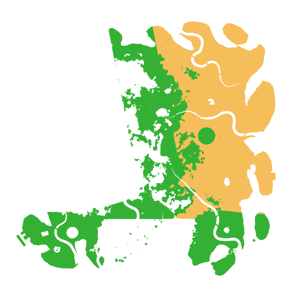 Biome Rust Map: Procedural Map, Size: 4500, Seed: 663708016
