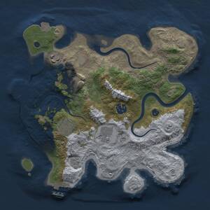 Thumbnail Rust Map: Procedural Map, Size: 2988, Seed: 50000, 12 Monuments