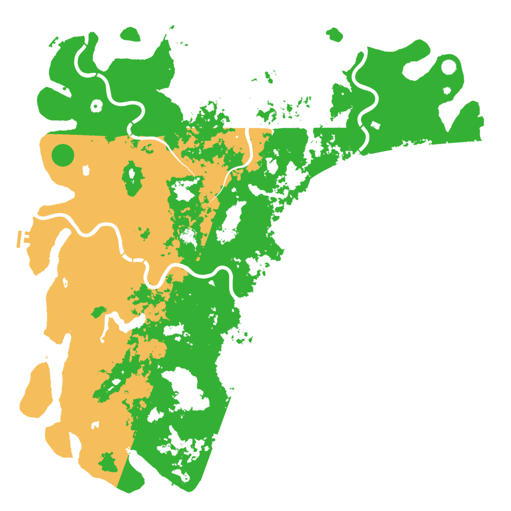 Biome Rust Map: Procedural Map, Size: 6000, Seed: 884124999