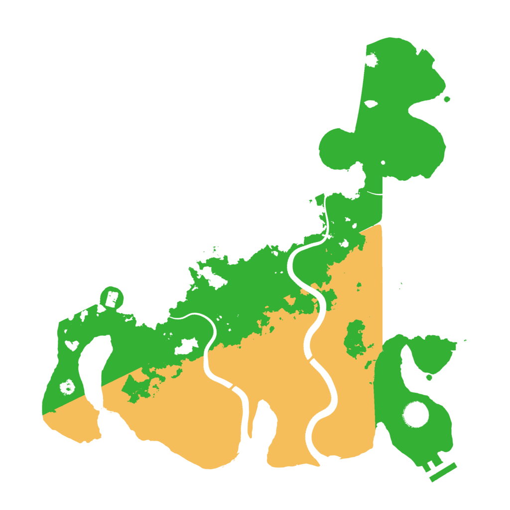 Biome Rust Map: Procedural Map, Size: 3500, Seed: 62565