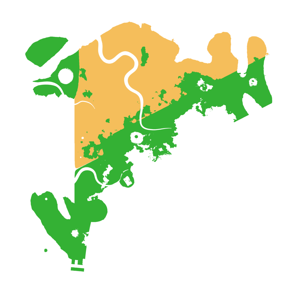 Biome Rust Map: Procedural Map, Size: 3600, Seed: 85396452