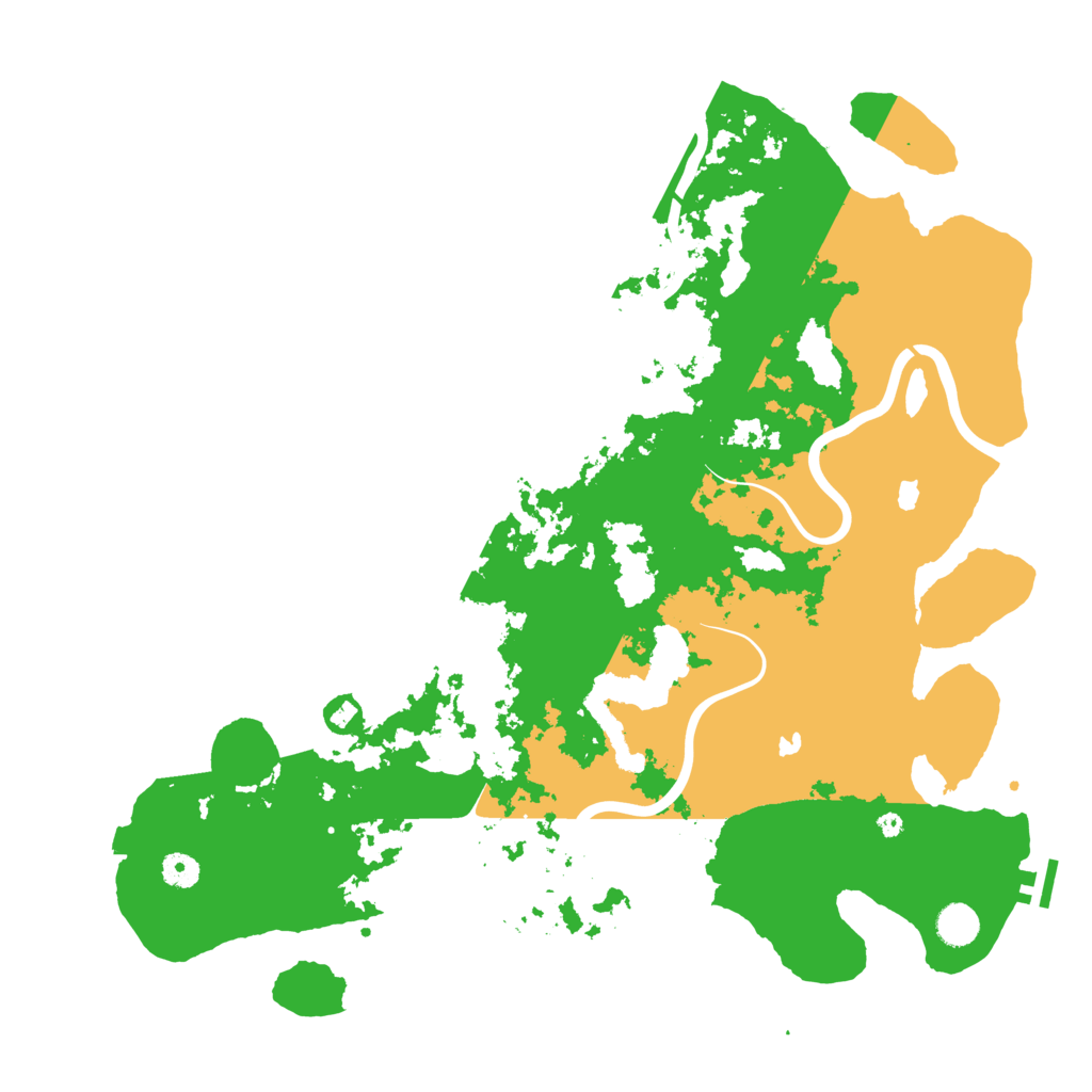 Biome Rust Map: Procedural Map, Size: 4500, Seed: 831220504